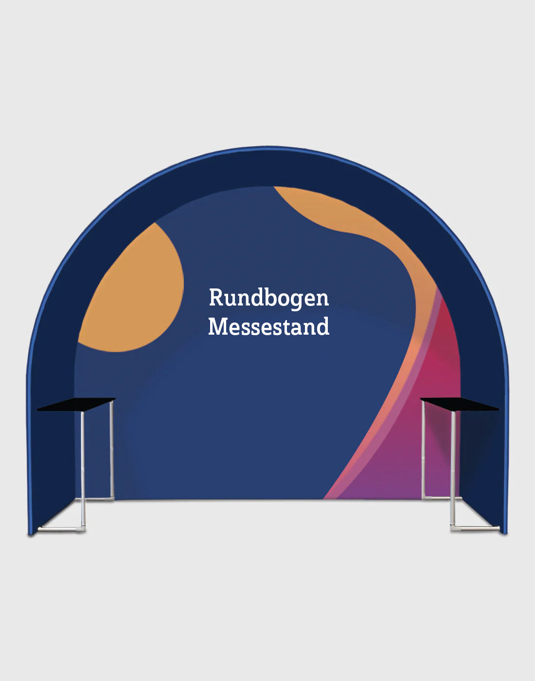 Rundbogen-Messestand