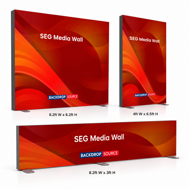 Non-Backlit SEG Fabric Media Walls