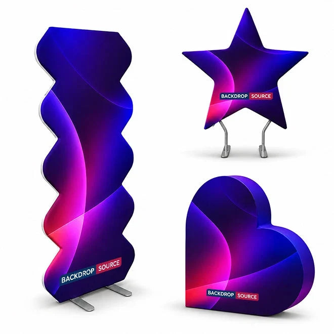 Custom-Shaped Tension Fabric Media Walls