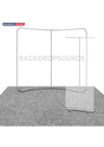3m x 3m Messestand-Set mit Rückwand und Roll-up-Bannerständer