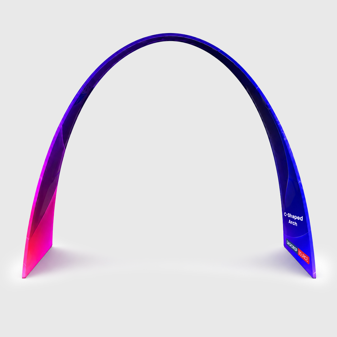 C-Form Spanngewebe Arch - 3m