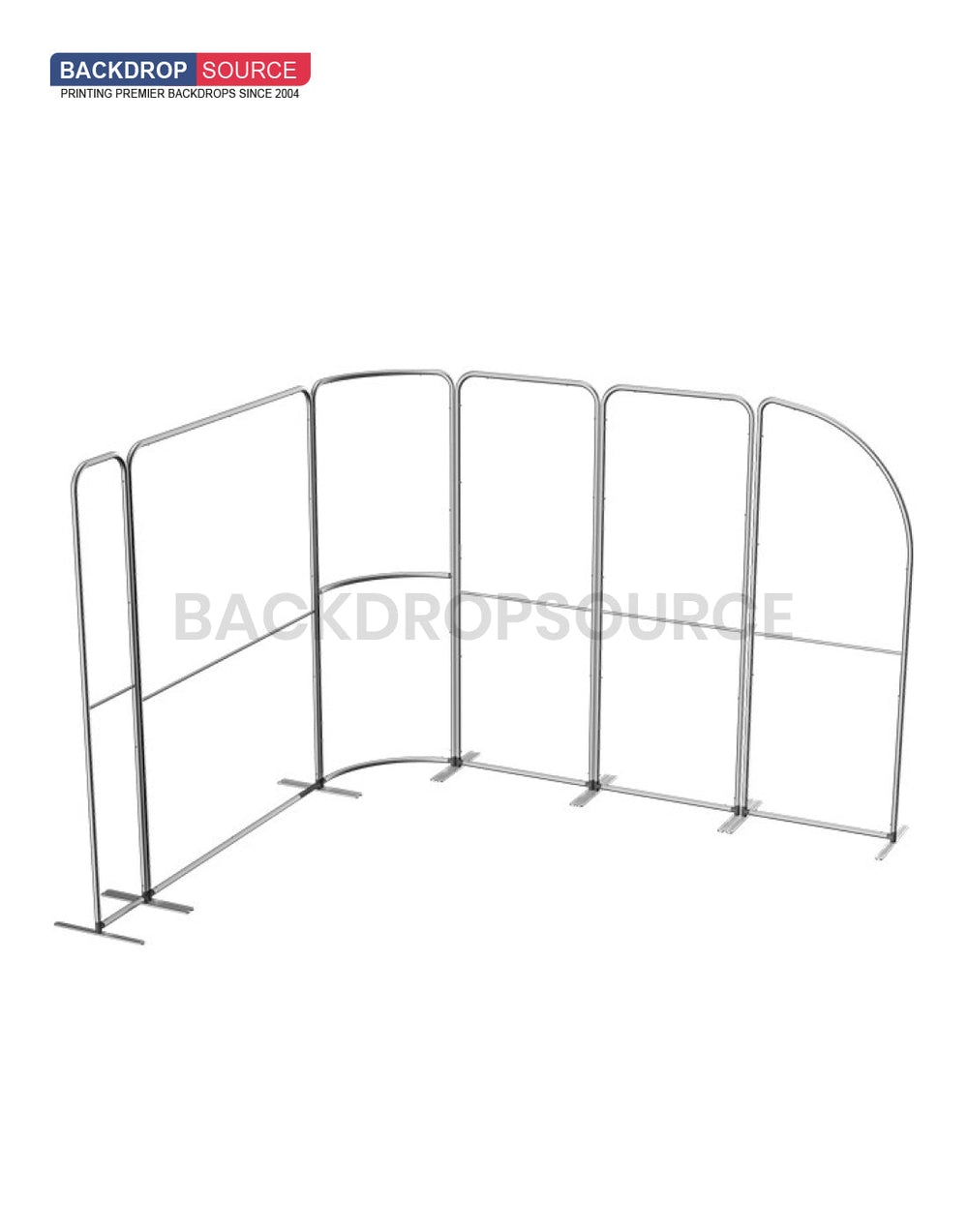 Magnetisches Stoff-Messestandsystem – Modell 3 (3m x 3m)