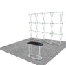 Gerades 3m x 3m Popup-Exhibit-Pro-3-in-1-Displayset mit Illume-Leuchten