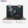 Gebogenes 3m x 3m Popup-Exhibit-Pro-3-in-1-Displayset mit Illume-Leuchten