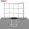 Gebogenes 3m x 3m Popup-Exhibit-Pro-3-in-1-Displayset mit Illume-Leuchten