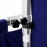 3m x 3m Stoff-Überdachungsset mit Regalen und TV-Halterungen