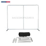 Gerades 3m x 3m Exhibit-Pro-3-in-1-Displayset mit stabilem Podestkoffer