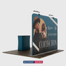 Gerades 3m x 3m Exhibit-Pro-3-in-1-Displayset mit Illume-Leuchten