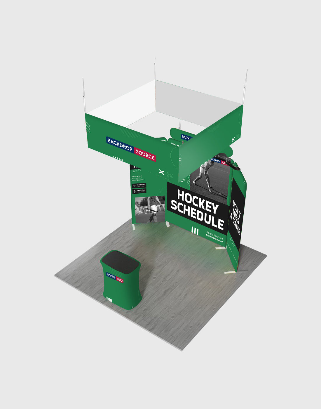 Tragbare Messedisplaywand 3m x 3m – Modell 32