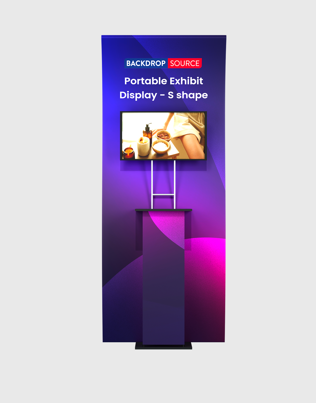 Portable Exhibit Display – S Shape
