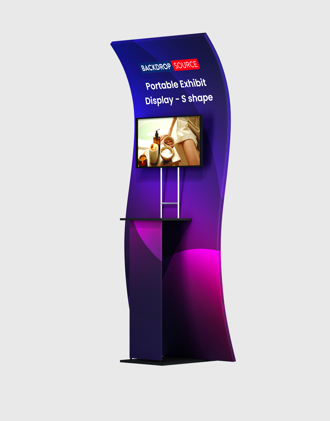 Portable Exhibit Display – S Shape