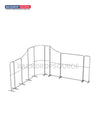 Magnetisches Stoff-Messestandsystem – Modell 5 (4 x 4m)