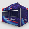Stoff-Überdachungszelt für einen 4.5m x 3m großen Food-Messestand