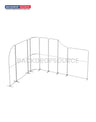 Magnetisches Stoff-Messestandsystem – Modell 3 (5m x 4m)