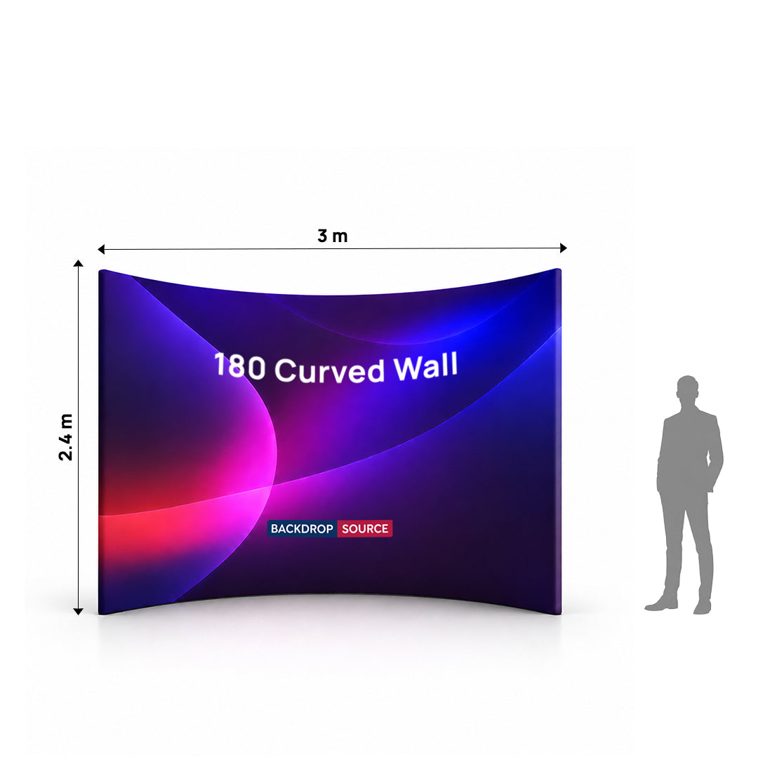 180° Curved Exhibition Booth Wall