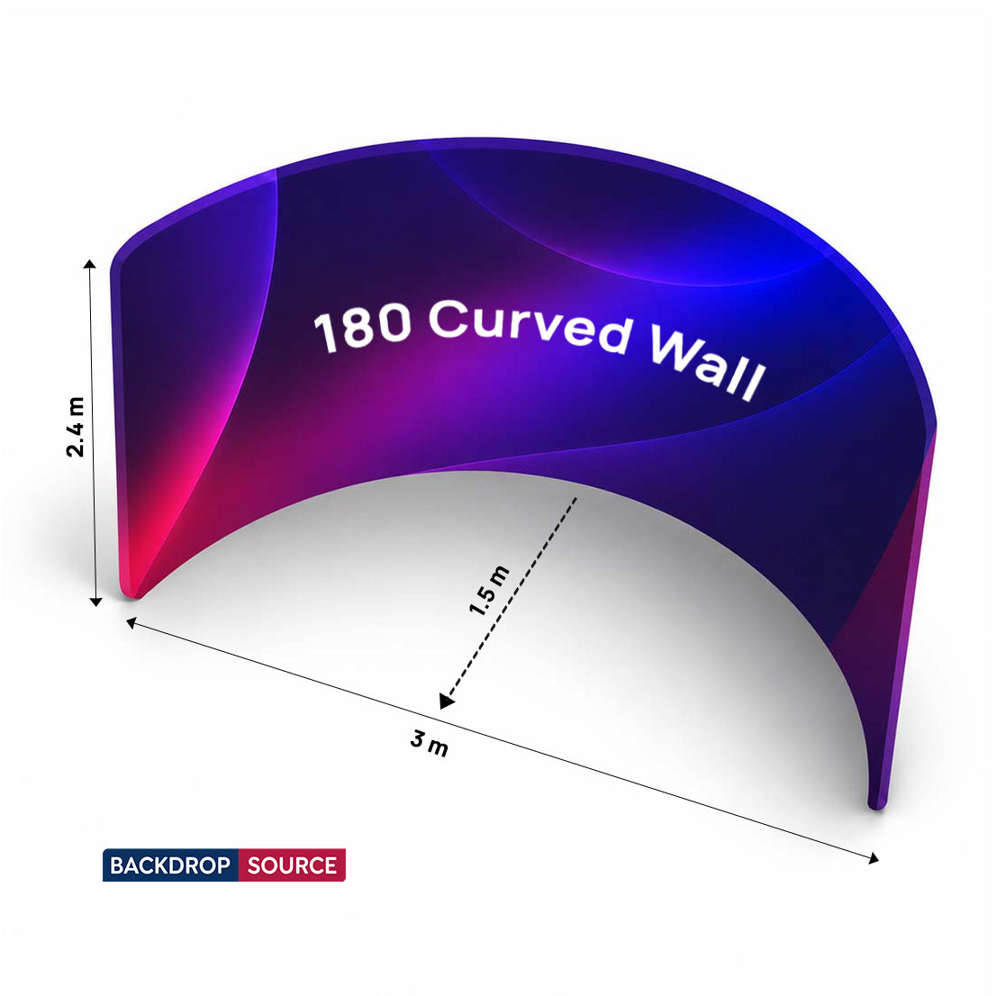 180° Curved Exhibition Booth Wall
