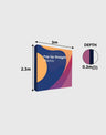 Gerades 3m x 3m Popup-Exhibit-Pro-3-in-1-Displayset mit Illume-Leuchten