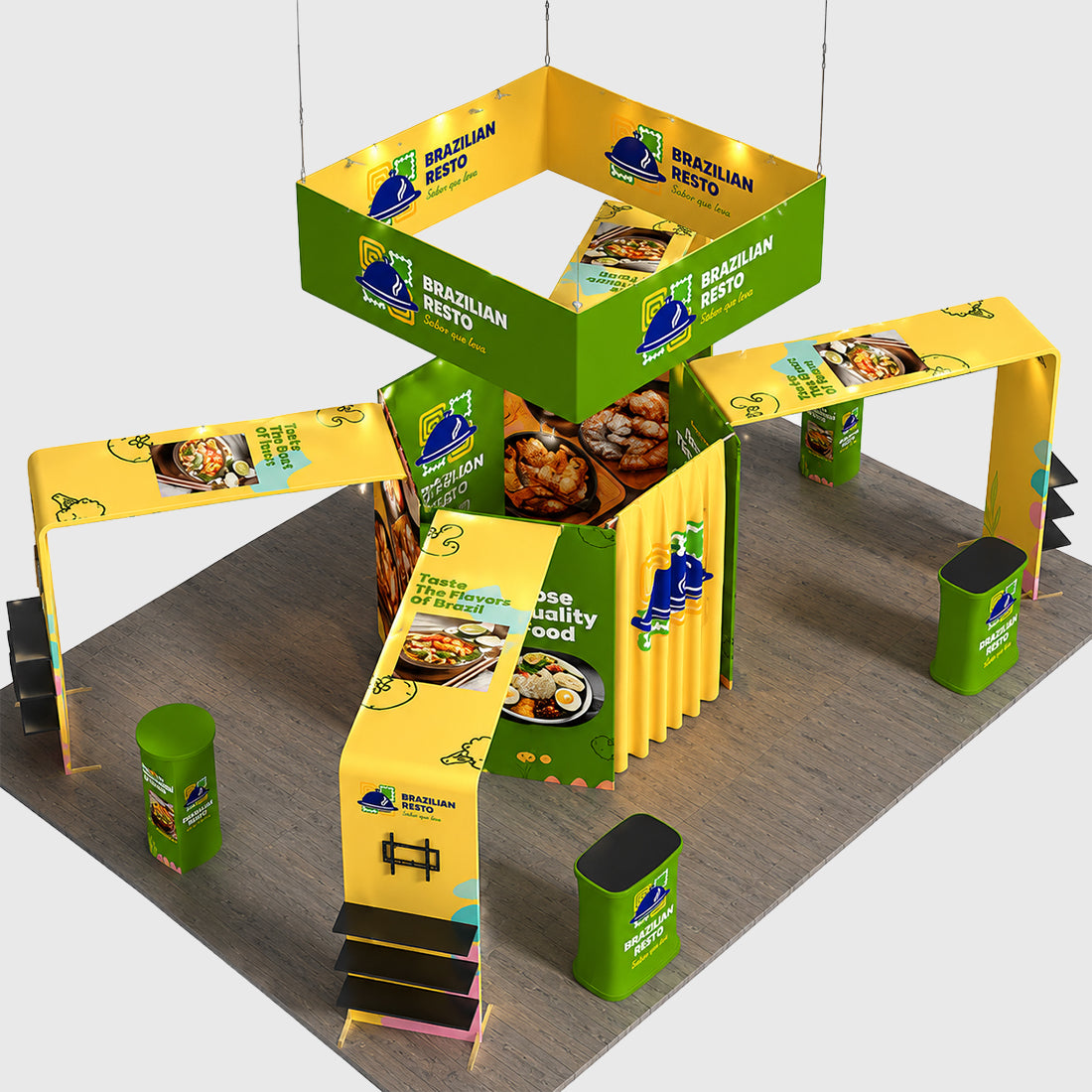 Modular Booth Kits 9m x 6m - Model 4