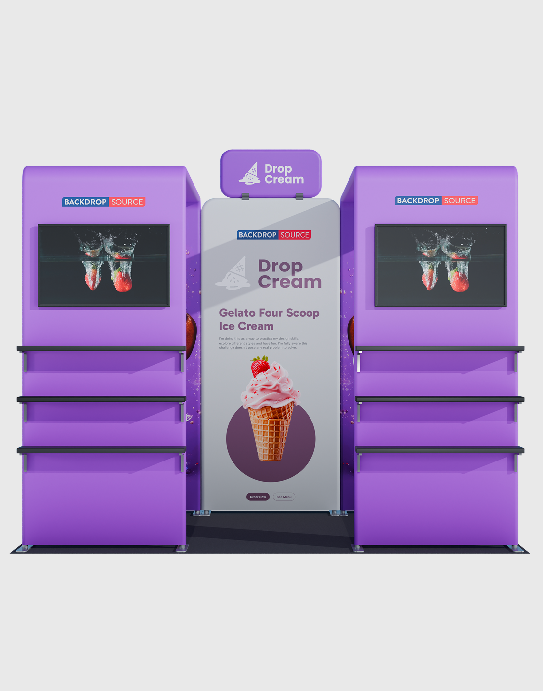 Mobiles Ausstellungsdisplay 3m x 3m – Modell 35