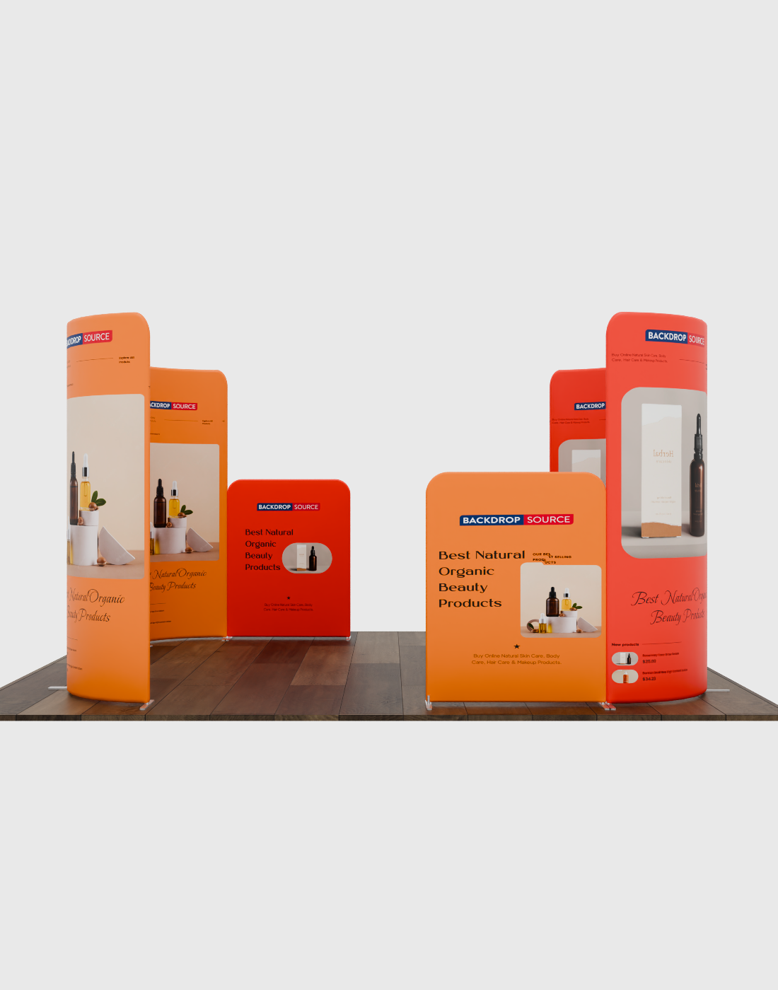 Magnetisches Stoff-Messestandsystem – Modell 5 (3 x 3m)