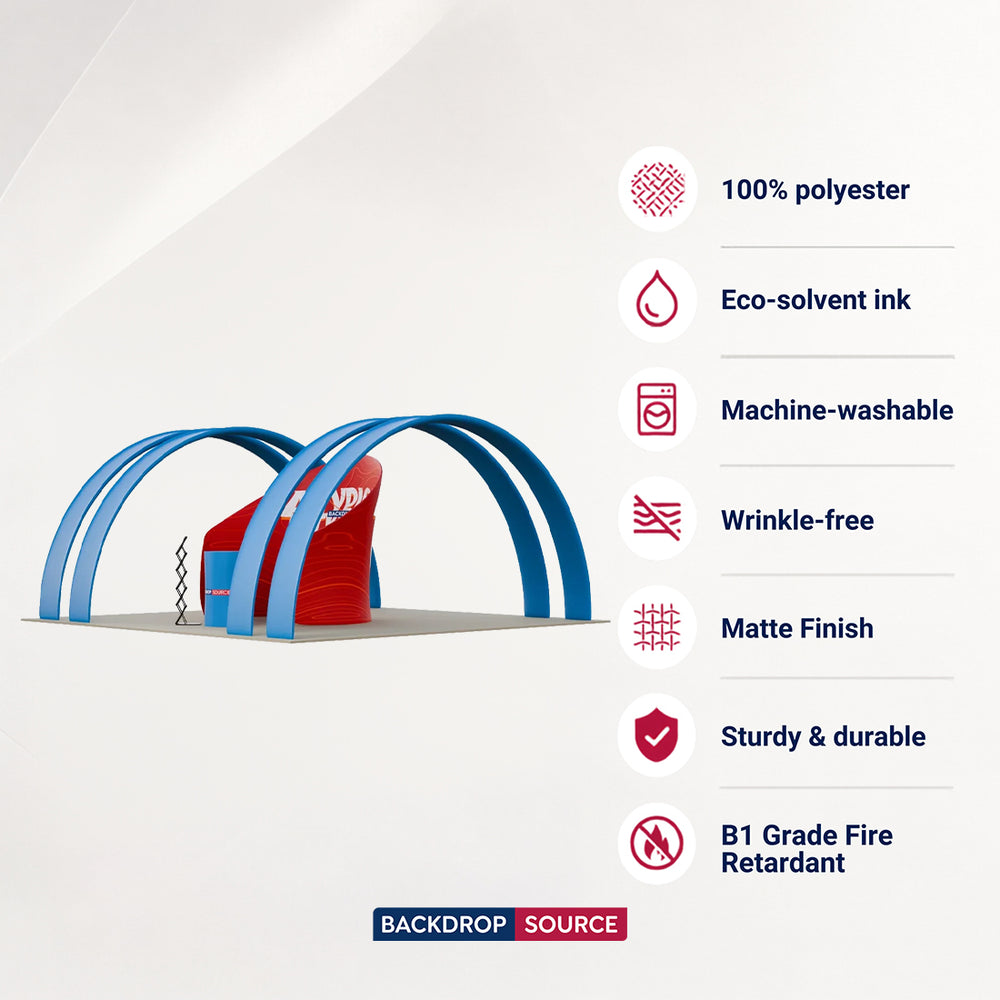 6m Meeting Pod with Round Arch Exhibition Kit