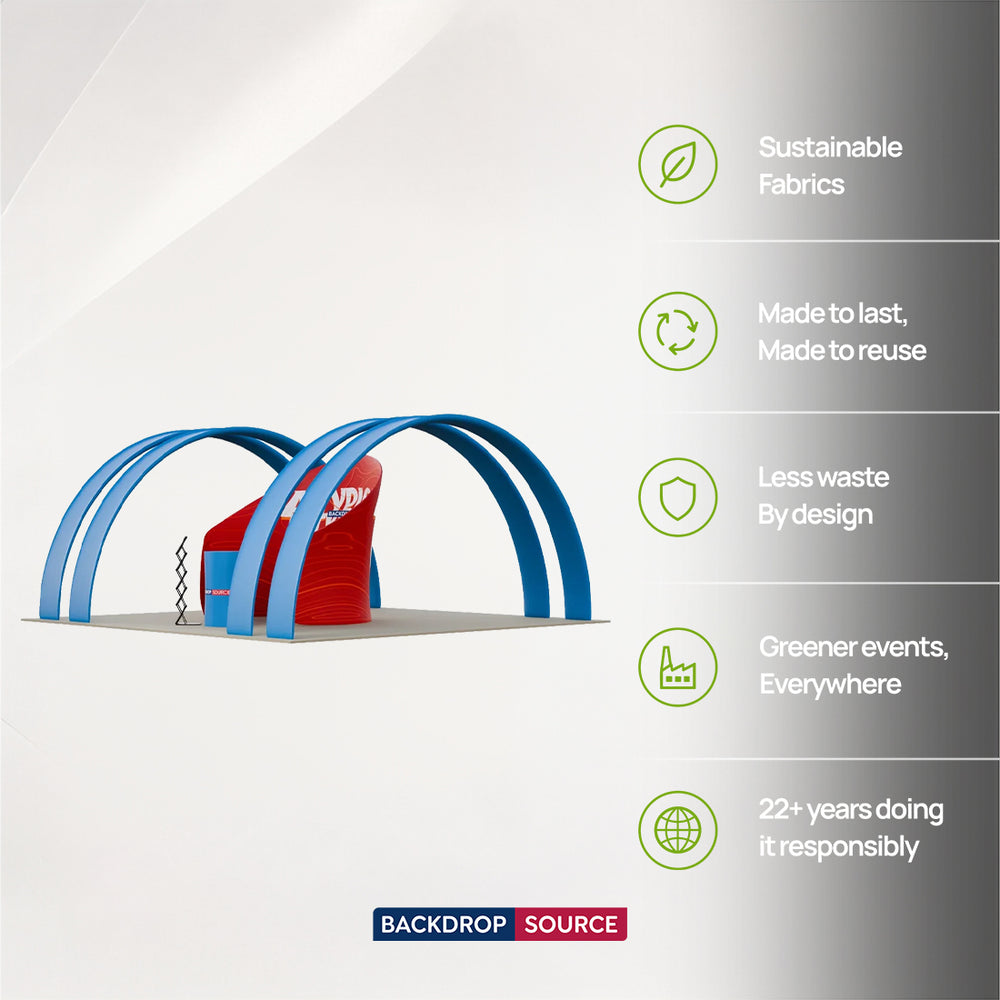6m Meeting Pod with Round Arch Exhibition Kit