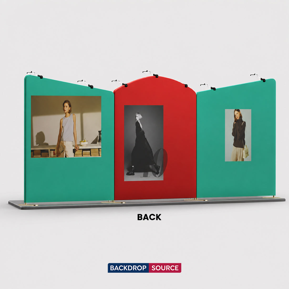 6m Straight Backdrop with 3D Wall & Arch Exhibition Kit