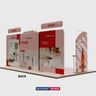 6m Straight Backdrop with Round Top Exhibition Kit