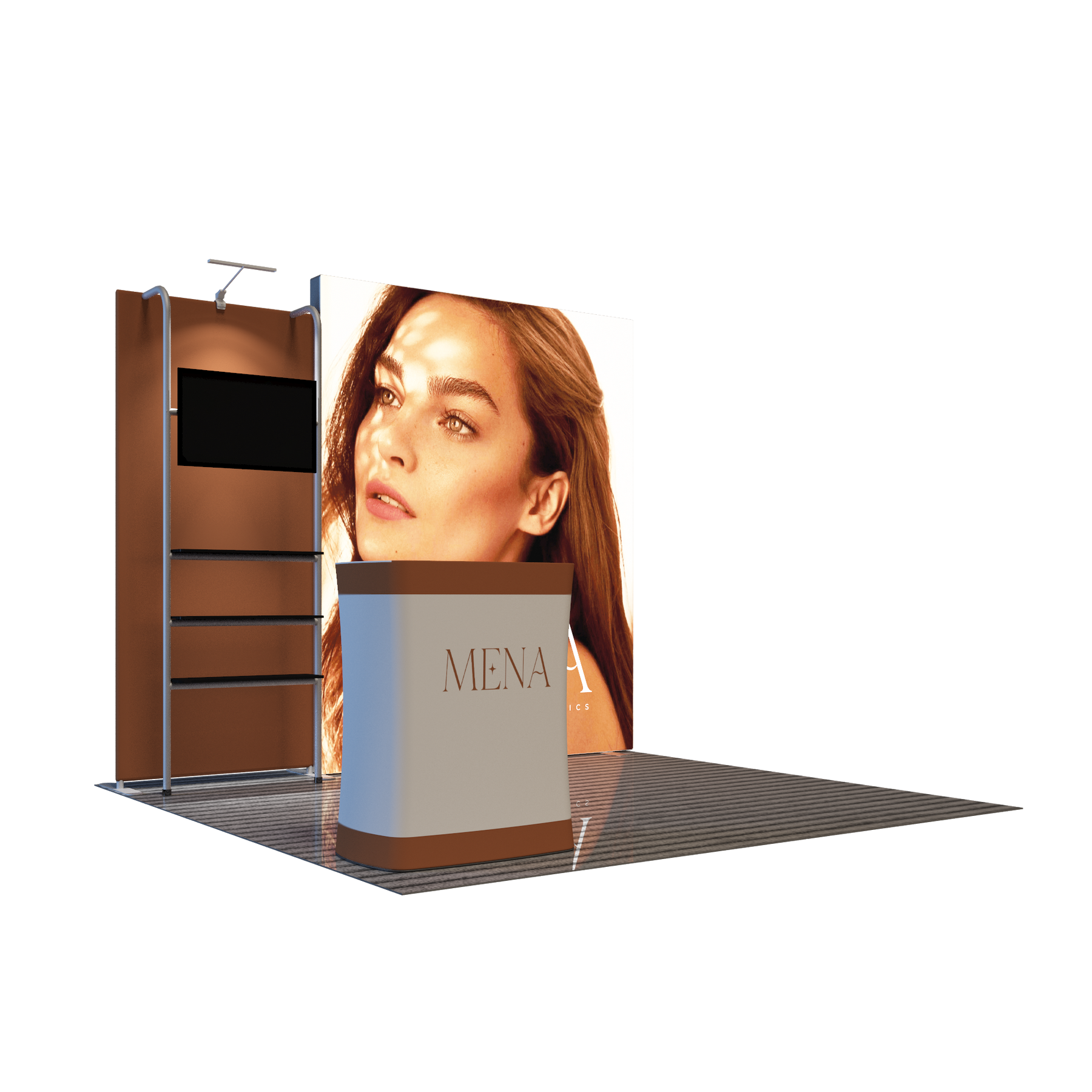 Premier 3m x 3m Messestand – Modell 2