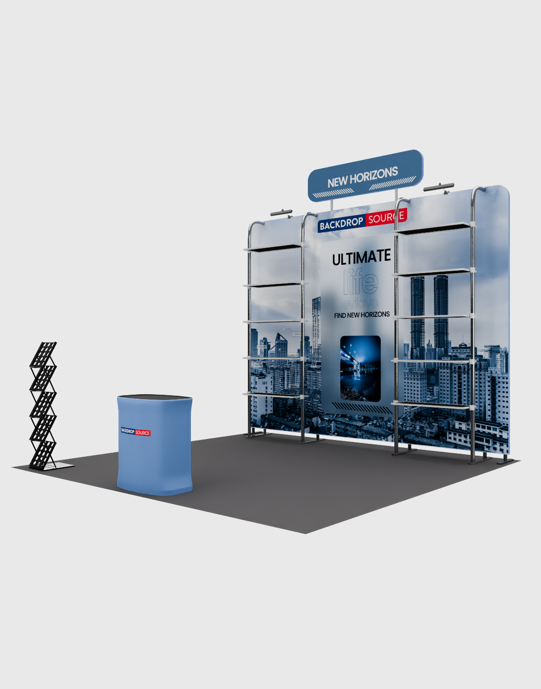 Tragbare Ausstellungswand 3m x 3m – Modell 28