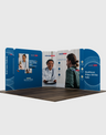 Magnetisches Stoff-Messestandsystem – Modell 3 (3m x 3m)