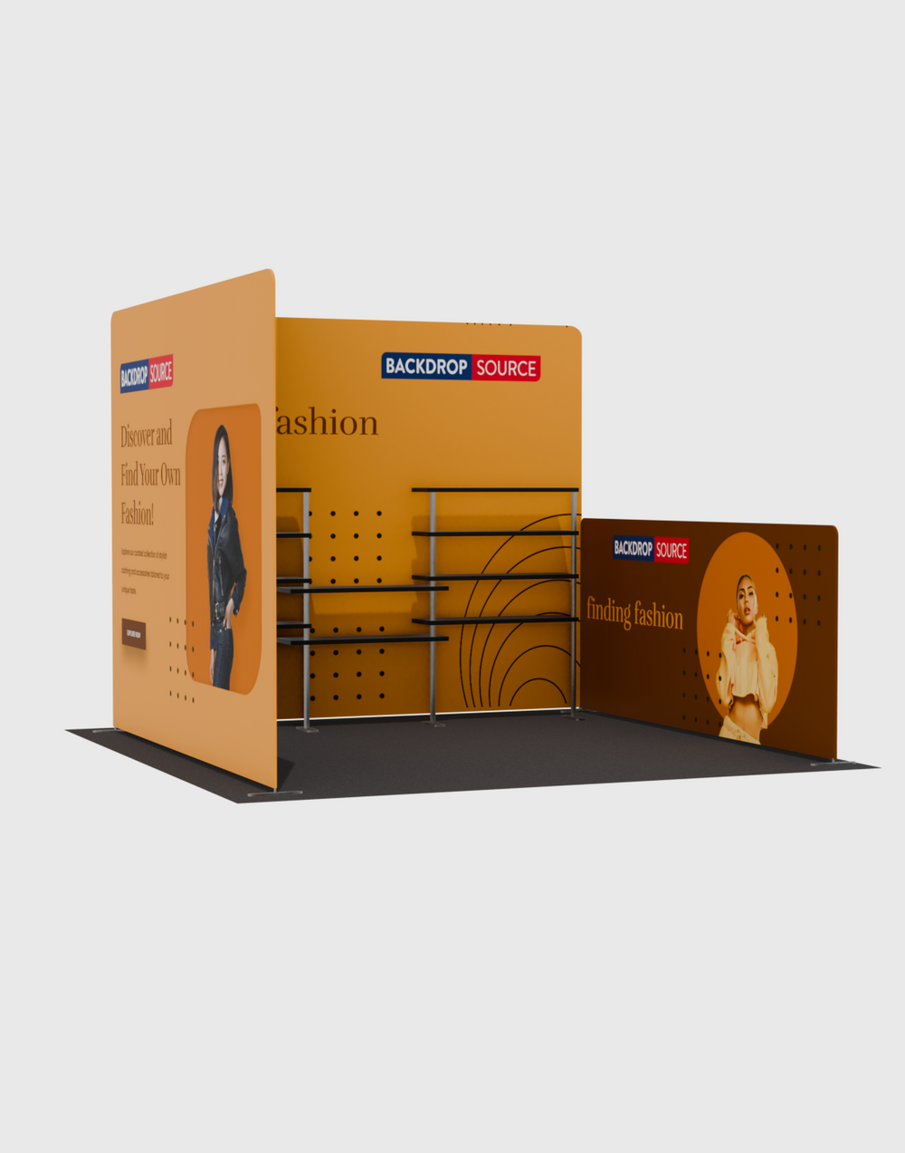 Tragbare Ausstellungswand 3m x 3m – Modell 21