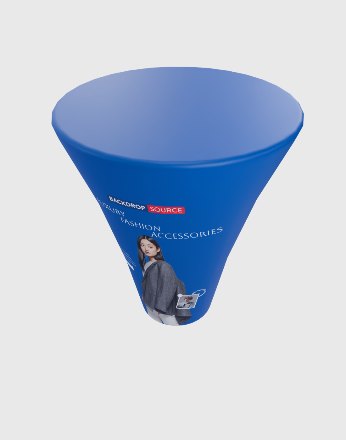 Hoher kegelförmiger Werbeaufsteller