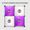 2 x 2 Stoff-GeoMetrix-Pop-up-Rasterdisplay