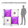 2 x 2 Stoff-GeoMetrix-Pop-up-Rasterdisplay
