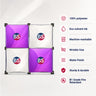 2 x 2 Stoff-GeoMetrix-Pop-up-Rasterdisplay