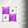 2 x 2 Stoff-GeoMetrix-Pop-up-Rasterdisplay