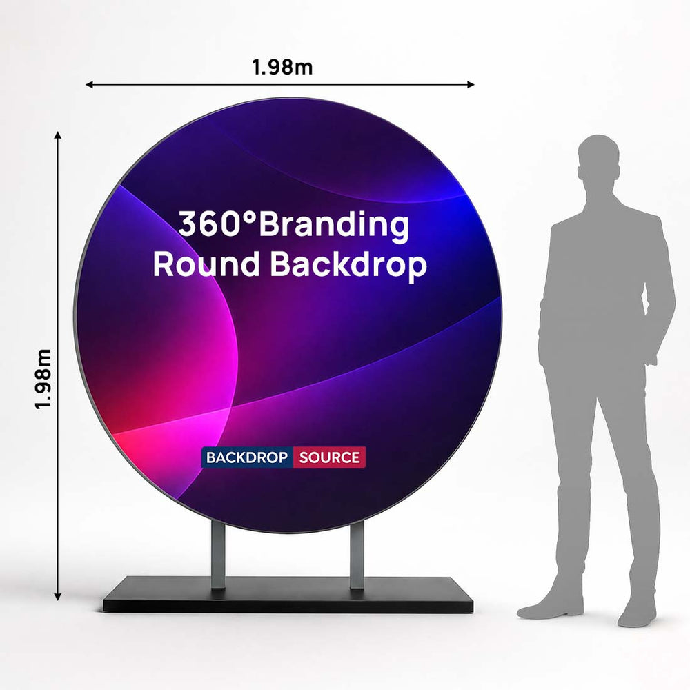 Runder 360°-Markenhintergrund