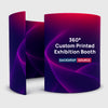 360° individuell bedruckter Messestand