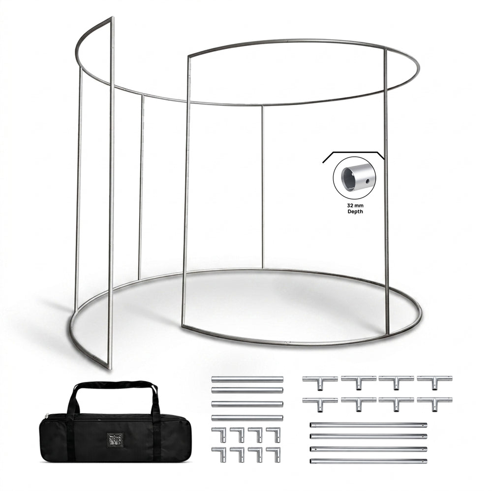 360° individuell bedruckter Messestand