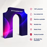 3D-Spannstoff-Hintergrund in Form eines Triumphbogens