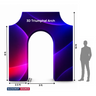 3D-Spannstoff-Hintergrund in Form eines Triumphbogens