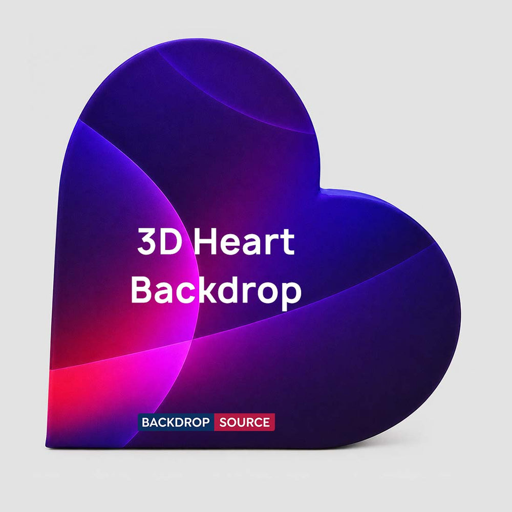 3D-Herzform-Hintergrund