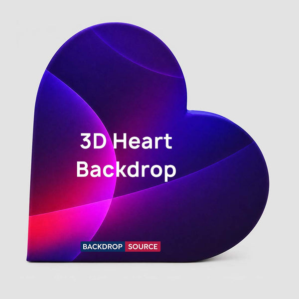 3D-Herzform-Hintergrund