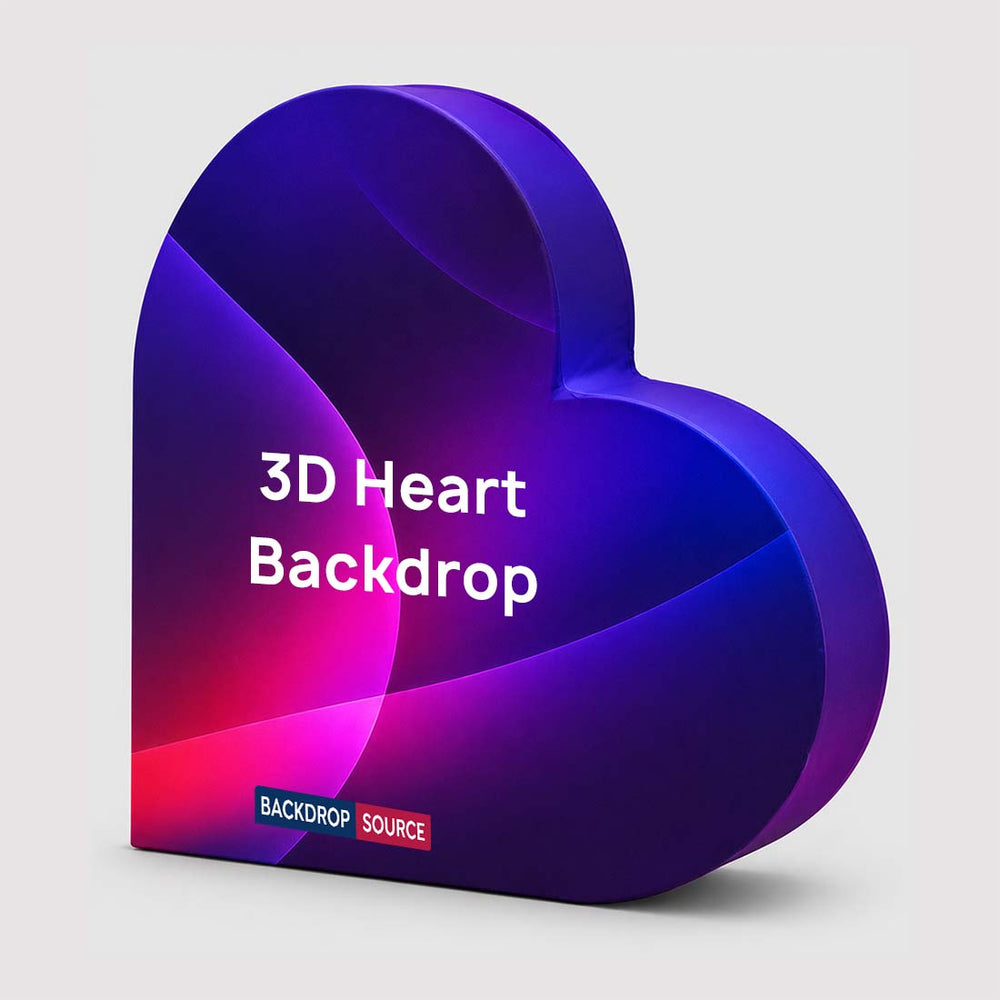 3D-Herzform-Hintergrund