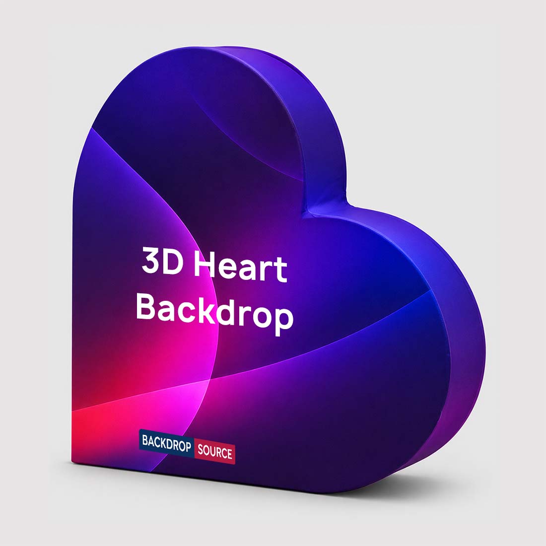 3D-Herzform-Hintergrund