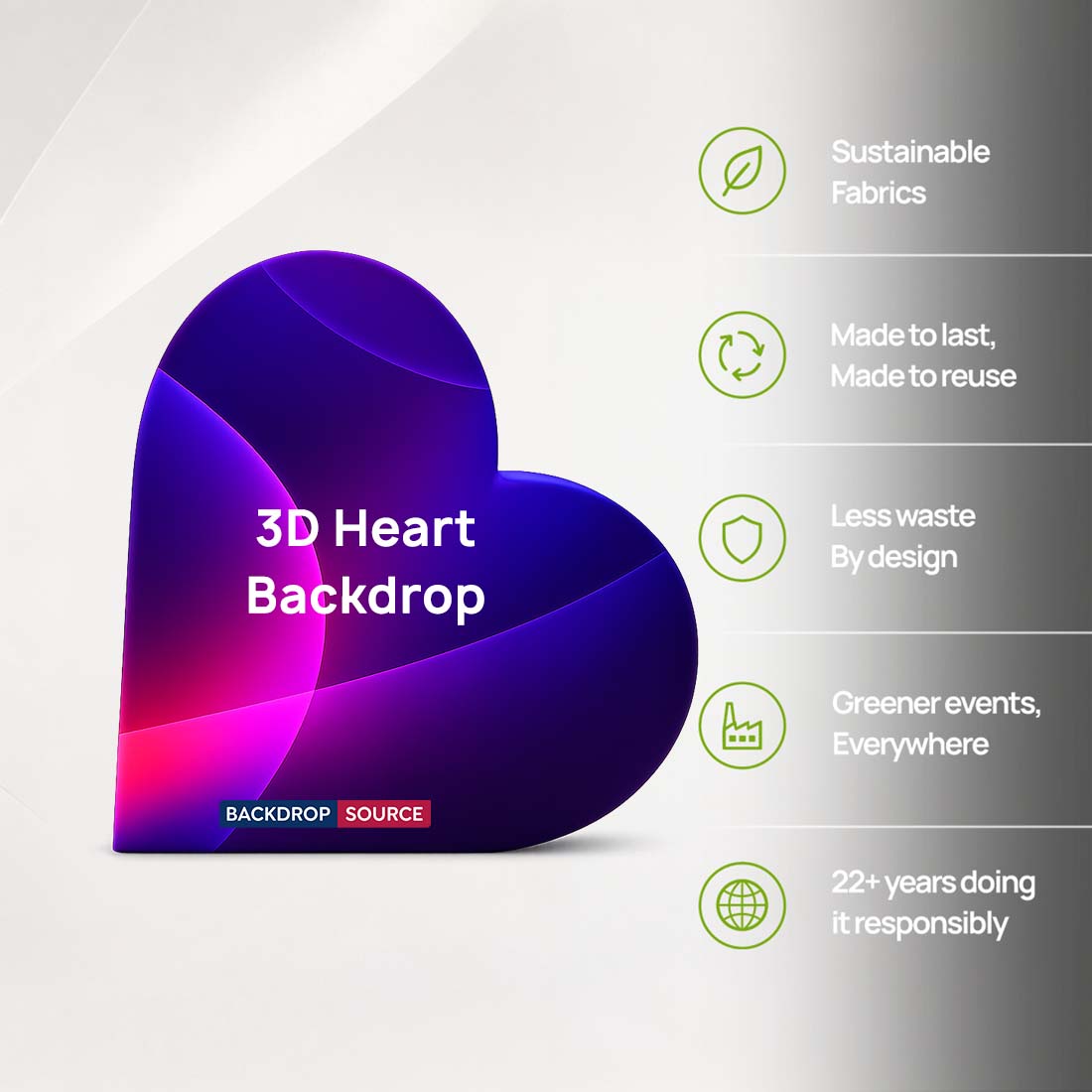 3D-Herzform-Hintergrund