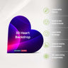 3D-Herzform-Hintergrund