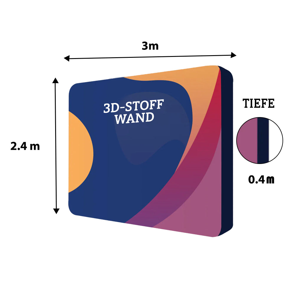 3D Stoff Wanf Größe