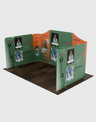 Magnetisches Stoff-Messestandsystem – Modell 2 (5m x 3m)